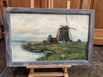 Nederlandse school (XX) - Molen in de polder, Antiek en Kunst