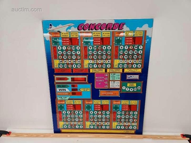 2x Frontplaat bingo/gokautomaat Wimi Concorde, Diversen, Overige Diversen, Ophalen