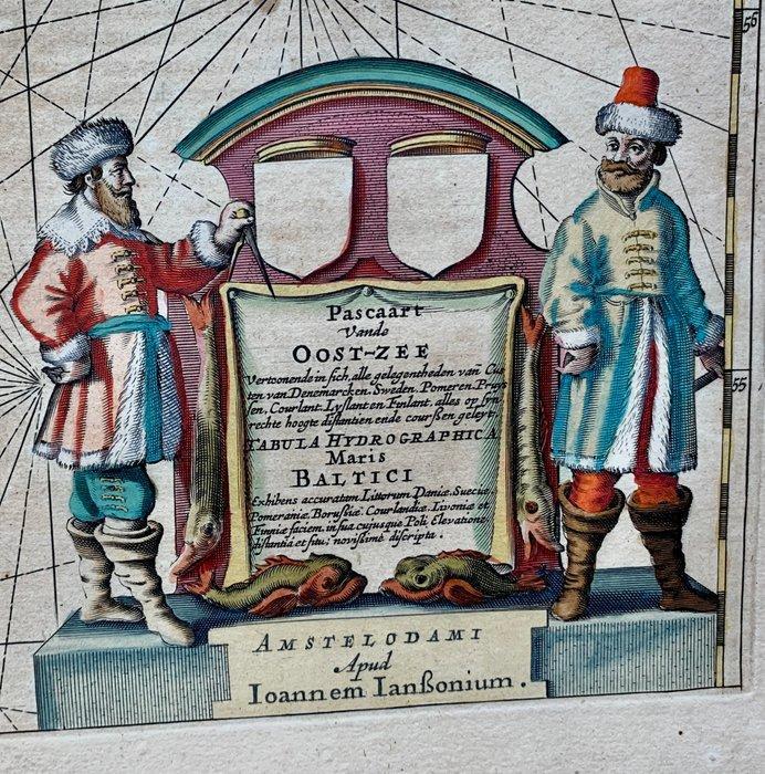 Baltic Sea - Oost-Europa; J. Janssonius - Pascaart vande, Boeken, Atlassen en Landkaarten