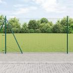 vidaXL Hekpalen met basisplaten - 26 stuks Ø32mm, 83,5cm,, Verzenden, Nieuw
