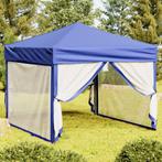 vidaXL Partytent inklapbaar met zijwanden 3x3 m blauw, Tuin en Terras, Verzenden, Nieuw