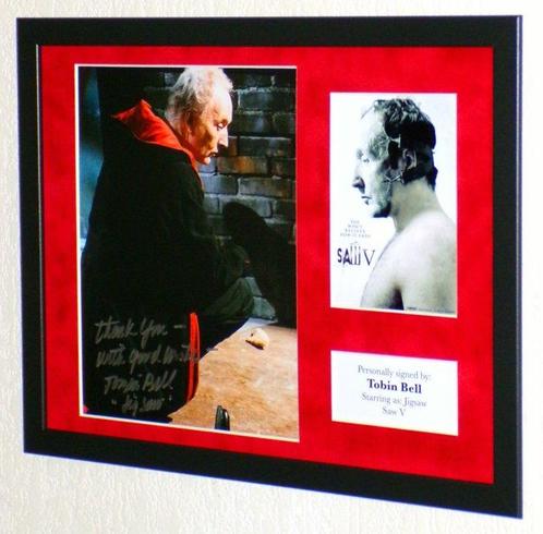 Saw - Tobin Bell (Jigsaw) Framed, signed + Certificate of, Verzamelen, Film en Tv