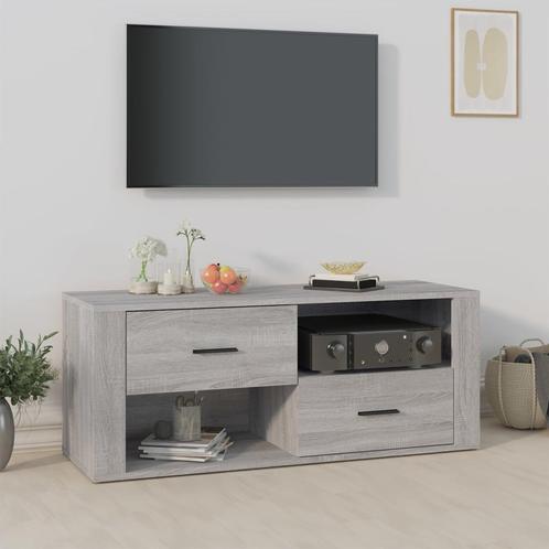 vidaXL Tv-meubel 100x35x40 cm bewerkt hout grijs sonoma, Huis en Inrichting, Kasten |Televisiemeubels, Nieuw, Verzenden