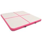 Gymnastiekmat met pomp opblaasbaar 200x200x10 cm PVC roze, Nieuw, Verzenden
