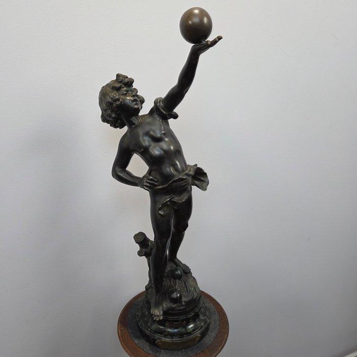 Louis Moreau (1855-1919) - sculptuur, “La Force” Brons beeld, Antiek en Kunst, Antiek | Keramiek en Aardewerk