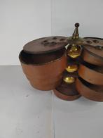 Snuifdoos - Leder - Lederen tabaksdoos, Antiek en Kunst