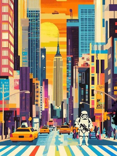 The RodriGuez (R&G) - El Imperio sobre NewYork - XXL - NO, Antiek en Kunst, Kunst | Schilderijen | Modern