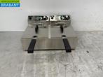 RVS Dubbele Friteuse Frituur 2 x 6 liter 2 x 230V Horeca, Ophalen of Verzenden, Nieuw in verpakking