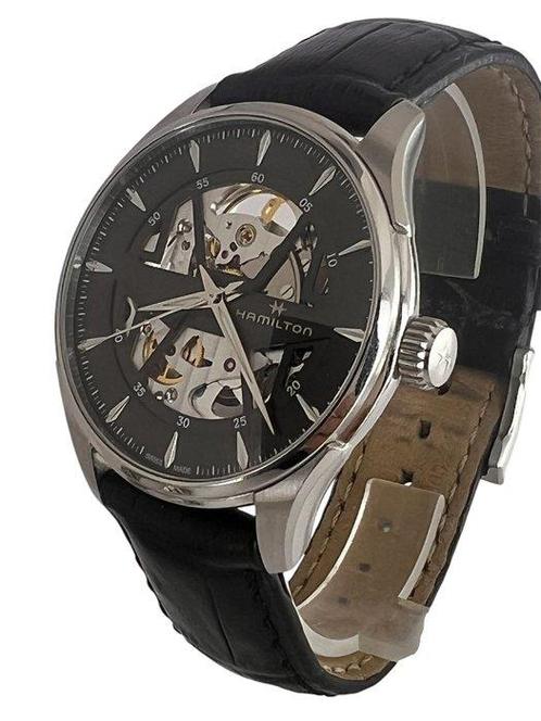 Hamilton - jazmaster skeleton Auto - Sans Prix de Réserve -, Handtassen en Accessoires, Horloges | Heren