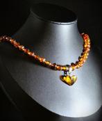 Hart hanger ketting – BALTIC AMBER kralen – Romantische