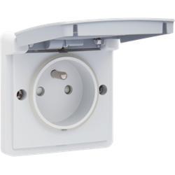 Niko, Hydro, stopcontact opbouw 16 A/250 Vac met penaarde, k, Doe-het-zelf en Bouw, Elektriciteit en Kabels, Verzenden