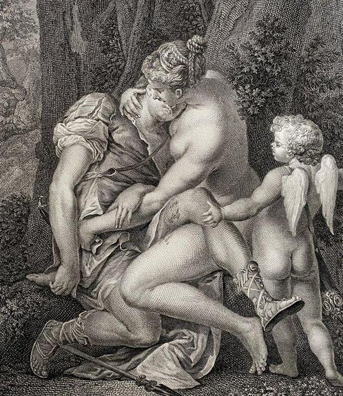 Le Villain (XVIII), daprès Luca Cambiaso (1527-1585) -, Antiek en Kunst, Antiek | Overige Antiek