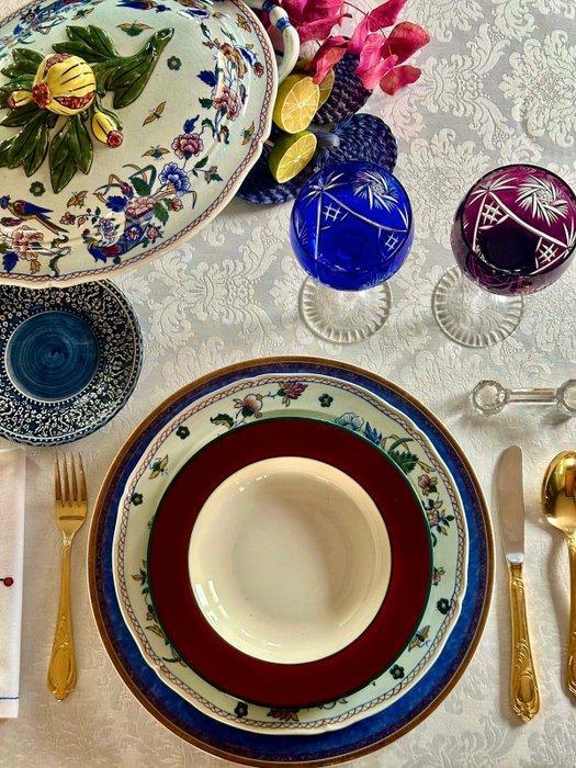 Damast tafelkleed in wit voor ruime tafels, met, Antiek en Kunst, Kunst | Designobjecten