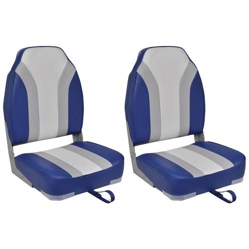 vidaXL Bootstoelen inklapbaar 2 st met hoge rugleuning, Watersport en Boten, Bootonderdelen, Nieuw, Verzenden
