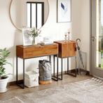 Bijzettafel - Stijlvol Design - Industrial Chic - Zwart, Huis en Inrichting, Ophalen of Verzenden, Nieuw, Modern