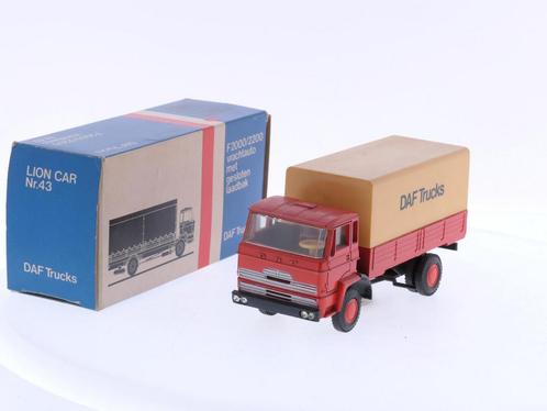 Schaal 1:50 Lion Car Nr.43 Daf Vrachtauto met kantelcabin..., Hobby en Vrije tijd, Modelauto's | 1:50, Gebruikt, Ophalen of Verzenden