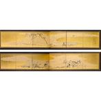Bybu kamerscherm - Inkt op echt goudblad, papier, gelakt