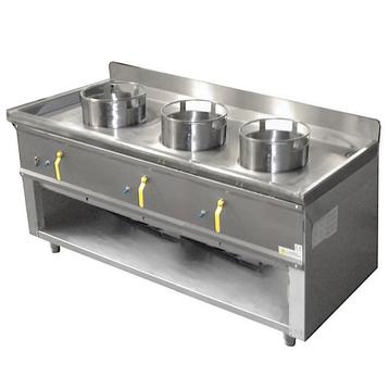 Wokfornuis | ASIA I | Gas | 3 Branders (3x 20/25/35kW) |, Verzenden