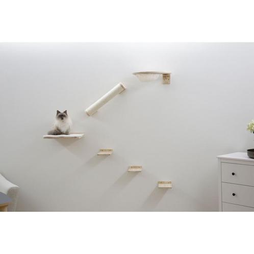 Klimwand rocky, 6-delig, naturel/wit - kerbl, Dieren en Toebehoren, Katten-accessoires, Nieuw
