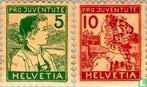 Zwitserland - Klederdrachten - 1915, Postzegels en Munten, Postzegels | Europa | Zwitserland, Verzenden, Postfris