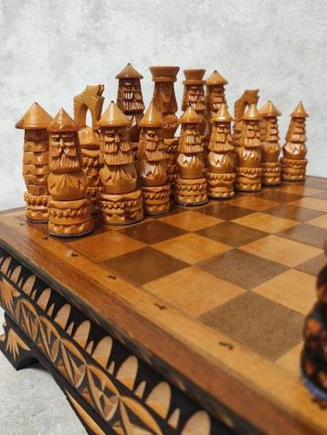 Schaakspel - Authors chess set. Handmade chess pieces. beschikbaar voor biedingen