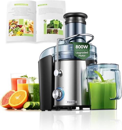 Premium 800W Juicer – Sapcentrifuge voor Hele Groenten en., Electroménager, Extracteurs de jus, Envoi