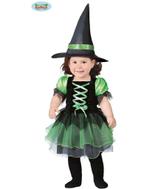 Groen baby heks verkleedpakje voor halloween, Ophalen of Verzenden, Nieuw