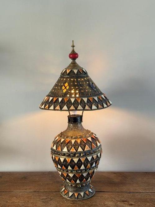Lamp - Koper - Oosterse tafellamp, Antiek en Kunst, Kunst | Designobjecten