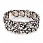 Zonder minimumprijs - Armband Zilver - Brutalist Textured, Nieuw