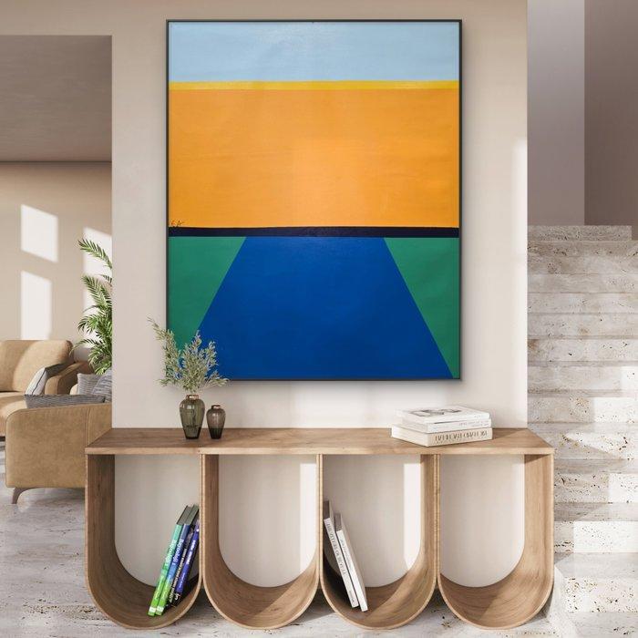 Enzo Affaticati. (1998) E.A - SUNSET IN THE COUNTRYSIDE. XXL, Antiek en Kunst, Kunst | Designobjecten