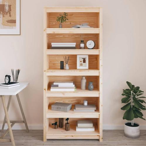 vidaXL Boekenkast 80x35x183 cm massief grenenhout, Huis en Inrichting, Kasten | Boekenkasten, Nieuw, Verzenden
