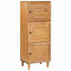 vidaXL Highboard Lichtbruin 40 x 33 x 110 cm massief, Verzenden, Nieuw