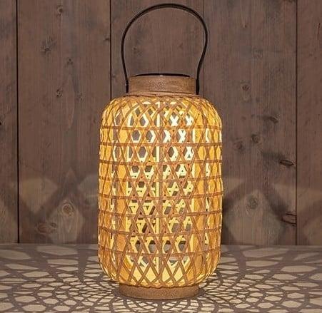 Solar lantern windlicht bamboe annas collection 18x32 cm 1, Hobby & Loisirs créatifs, Bricolage