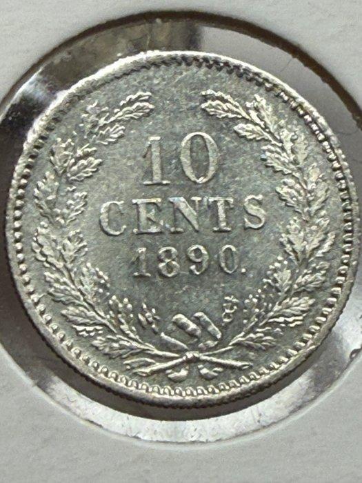 Nederland. Willem III. 10 Cents 1890, Postzegels en Munten, Munten | Nederland