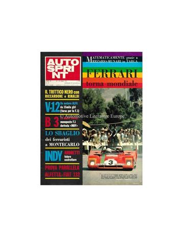 1972 AUTOSPRINT MAGAZINE 21 ITALIAANS beschikbaar voor biedingen