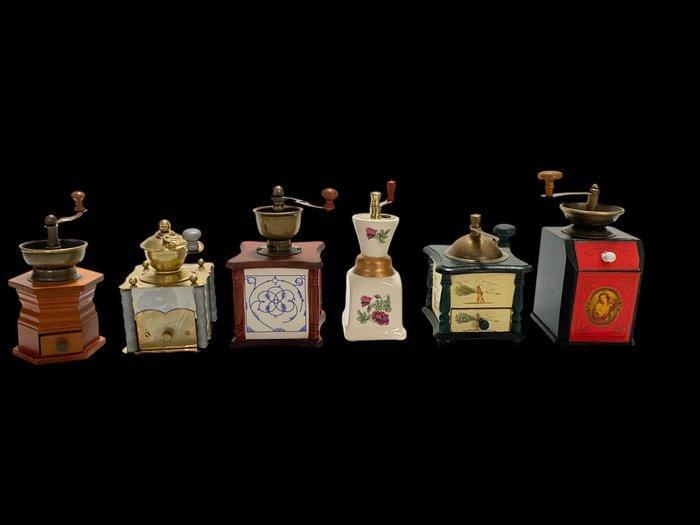 Moulin à café (6) - Bois, Métal - Mini moulins à café, Antiquités & Art, Curiosités & Brocante