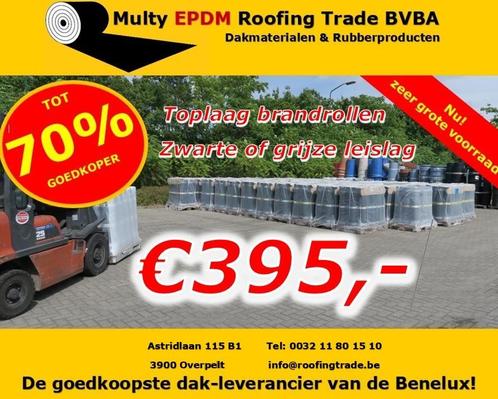 PALLET Brandrollen  Toplaag  4mm dik vanaf  €395  excl, Doe-het-zelf en Bouw, Dakpannen en Dakbedekking, Overige typen, Nieuw
