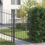 vidaXL Tuinpoort met slot Grijs 170 x 100 cm 100 x 175 cm, Tuin en Terras, Tuinpoorten, Verzenden, Nieuw