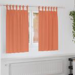 vidaXL Gordijnen met gordijnen 2 pcs Terracotta 140x140cm, Huis en Inrichting, Verzenden, Nieuw
