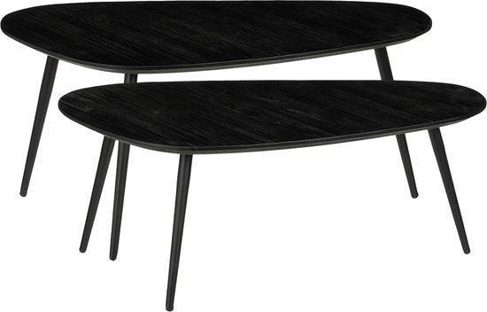 2dekans | Mica Decorations Jailey Bijzettafel - Set van 2 -, Huis en Inrichting, Tafels | Bijzettafels, Ophalen of Verzenden