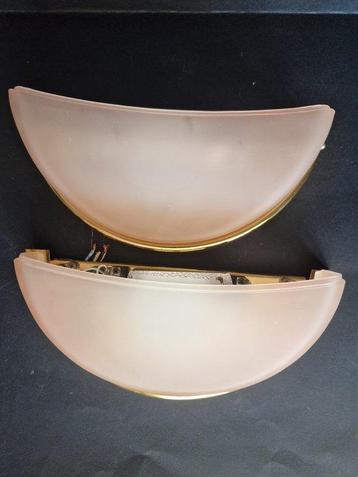 Fabbian - Wandlamp (2) - Glas, Messing - Murano-glas