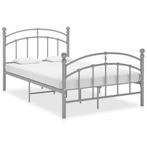 vidaXL Bedframe metaal grijs 120x200 cm, Huis en Inrichting, Slaapkamer | Bedden, Verzenden, Nieuw