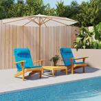vidaXL Stoelkussens 2 st Adirondack oxford stof lichtblauw, Huis en Inrichting, Woonaccessoires | Kussens, Verzenden, Nieuw