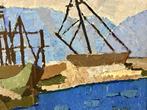 Gabriele Bellagente (1936) - Navi al porto di Genova - NO, Antiek en Kunst, Kunst | Schilderijen | Modern