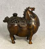 Brûleur dencens cheval de style Tang - Bronze - Chine - Fin, Antiquités & Art