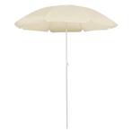 vidaXL Parasol met stalen paal 180 cm zandkleurig, Verzenden, Nieuw