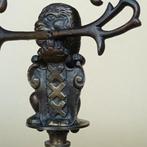 Kandelaar Nederlandse Leeuw wapen Amsterdam drie, Antiek en Kunst