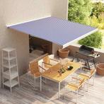 vidaXL Luifel gemotoriseerd 350x250 cm blauw en wit, Tuin en Terras, Zonneschermen, Verzenden, Nieuw