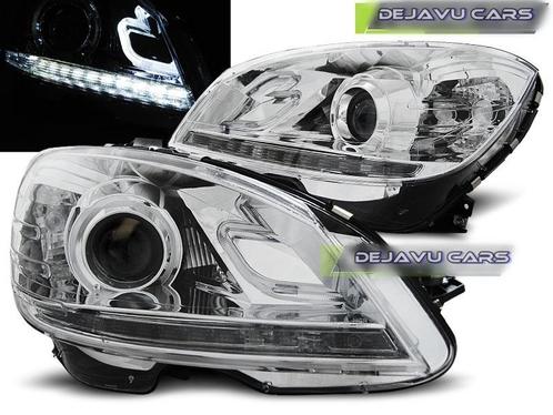 LED Bi Xenon Look Koplampen voor Mercedes Benz C-Klasse W204, Auto diversen, Tuning en Styling, Ophalen of Verzenden