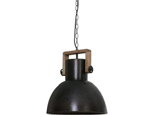 Light & Living Hanglamp Shelly - Zwart - Ø40cm - Modern -, Huis en Inrichting, Lampen | Hanglampen, Nieuw, Verzenden